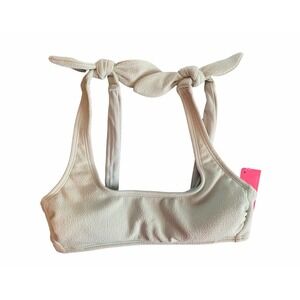 NWT! Textured Shoulder Tie Bikini Small Xhilaration‎ Sage Green